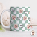 Personalized Photo Mug Custom Gift for Mom & Dad - Unique Family Drinkware HN590 - edge to edge mug GradoCreations