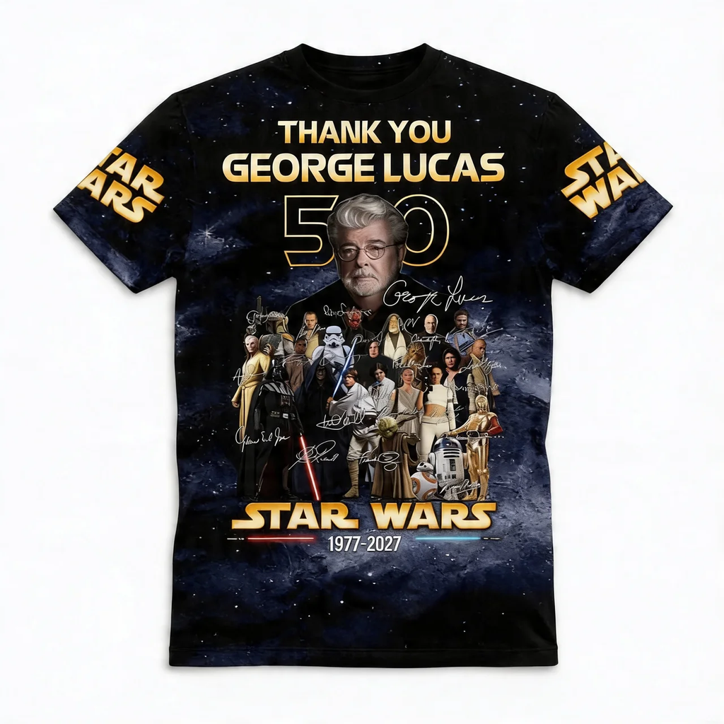 Personalized All Over Print Star Wars Shirt Gift for Movie Fans