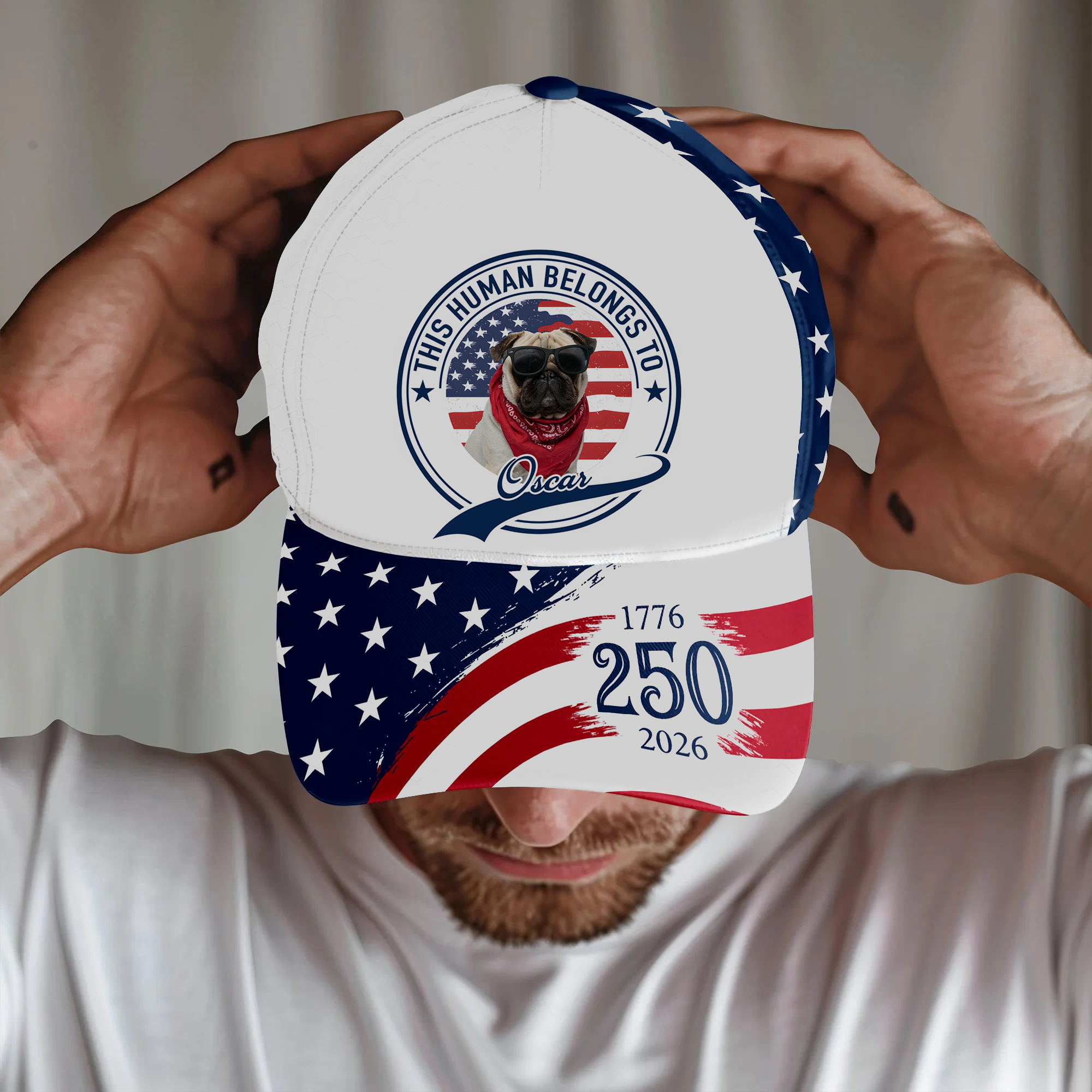 Personalized Photo Baseball Cap Custom Gift for Dog Dad Father's Day HN590 - AOP Cap GradoCreations