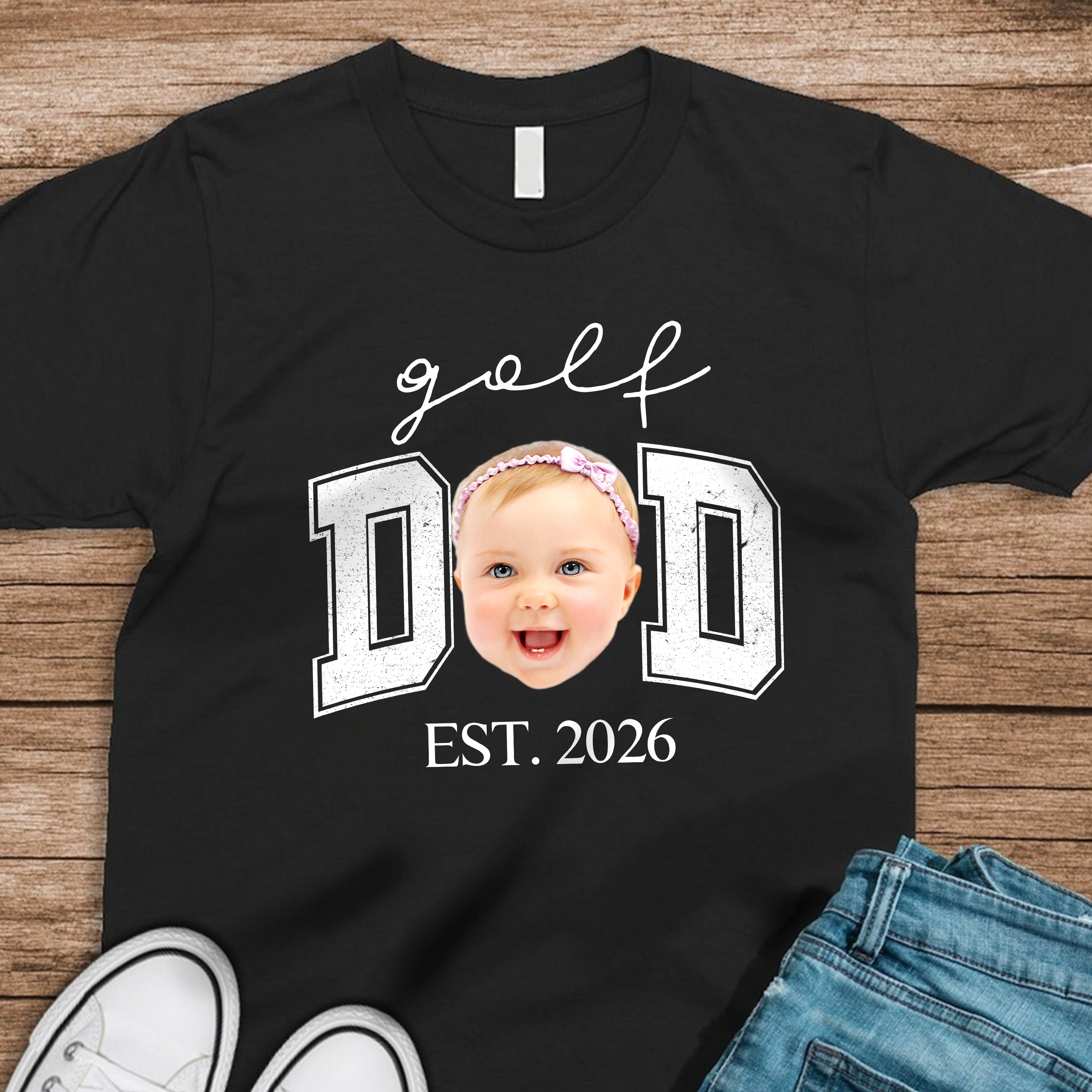 Personalized Photo T-Shirt Gift for Dad Father's Day Custom HN590 - Tshirt GradoCreations