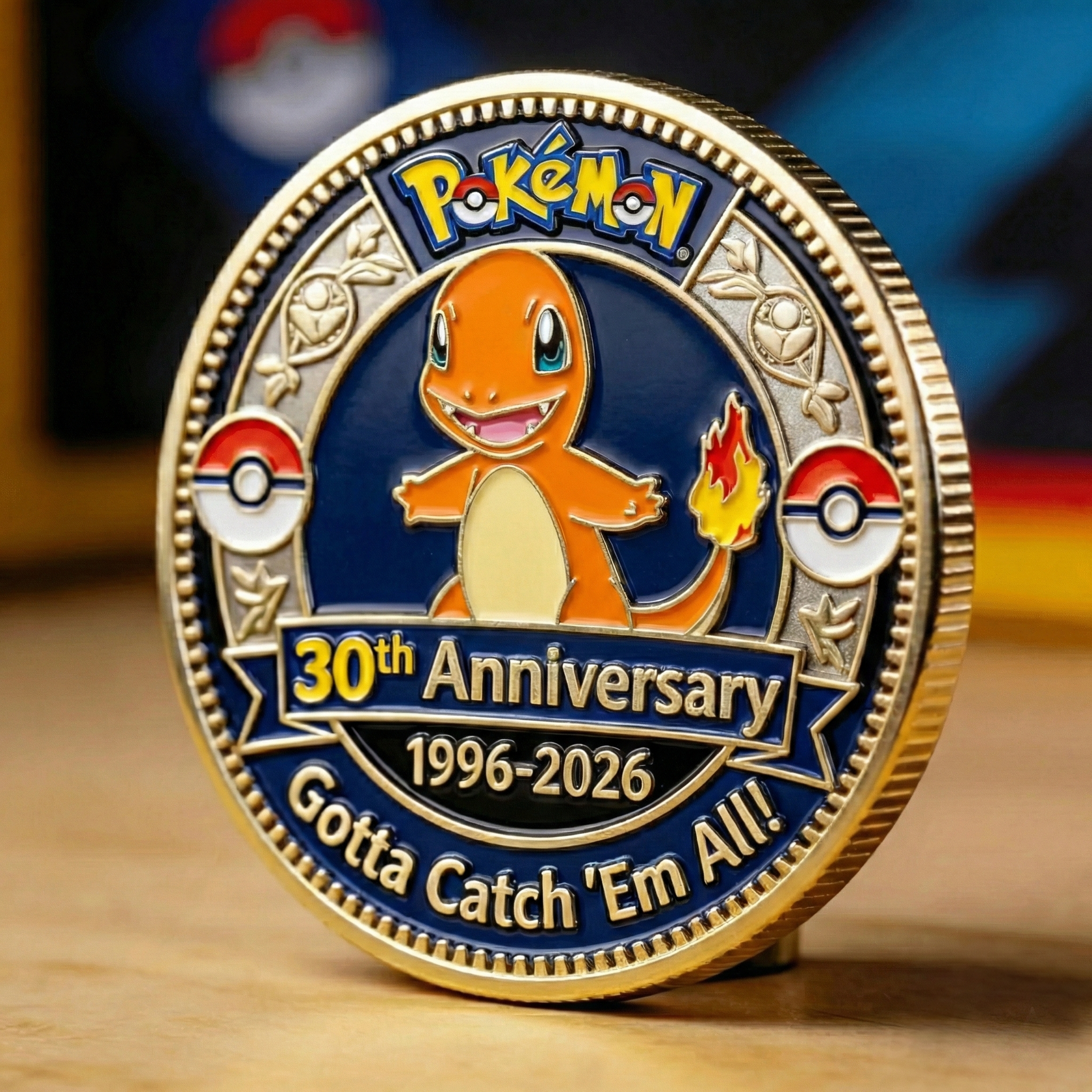Personalized 30th Anniversary Pokémon Coin Gift for Fans