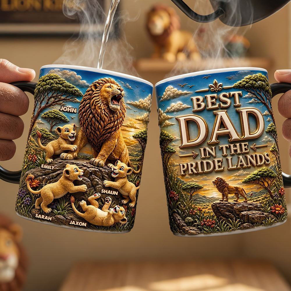 Personalized Color Changing Mug Best Dad in the Pride Lands Gift