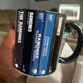Ceramic Accent Mug Retro Ramones Cassette Design Gift GradoCreations