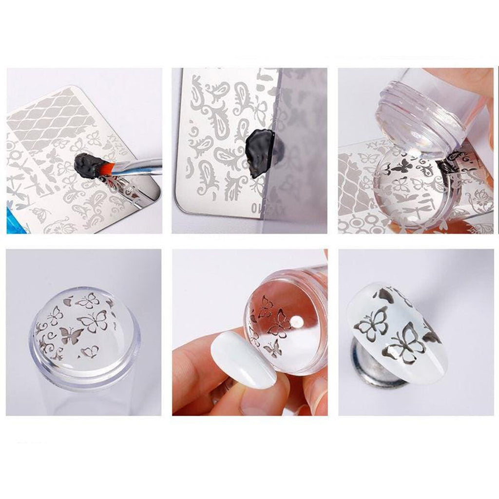 Clear Jelly Nail Stamper for Accurate Nail Art Design hn590 - Clear Nail Stamper fix GradoCreations