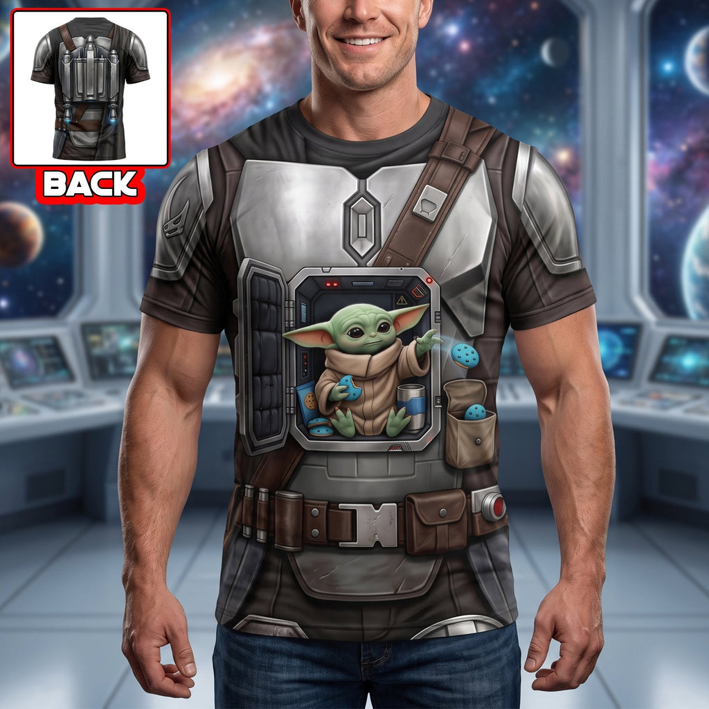 Personalized 3D T-Shirt with Space Warrior Design for Him - Gift Idea for Movie Fans AOP Tshirt GradoCreations