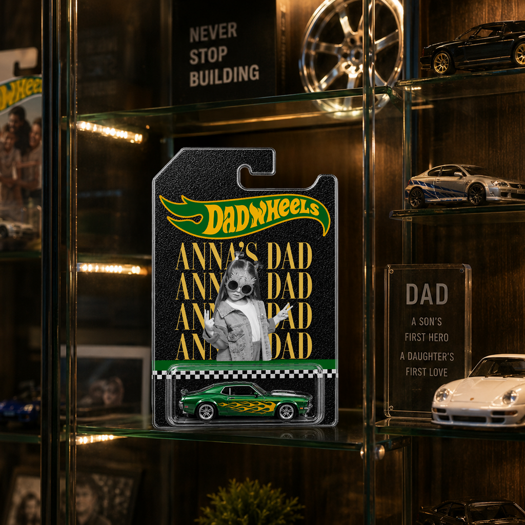 Personalized Vintage Photo Toy Car Gift for Dad Father's Day HN590 - Hot Wheels GradoCreations