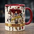 Personalized Horror Movie Accent Mug with Initial Letter - Unique Gift for Horror Fans Mug GradoCreations