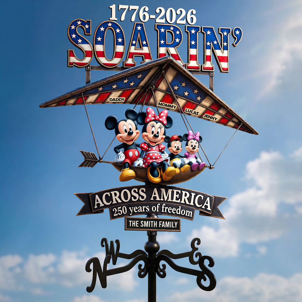 Personalized Weather Vane Custom Family Design Patriotic Gift