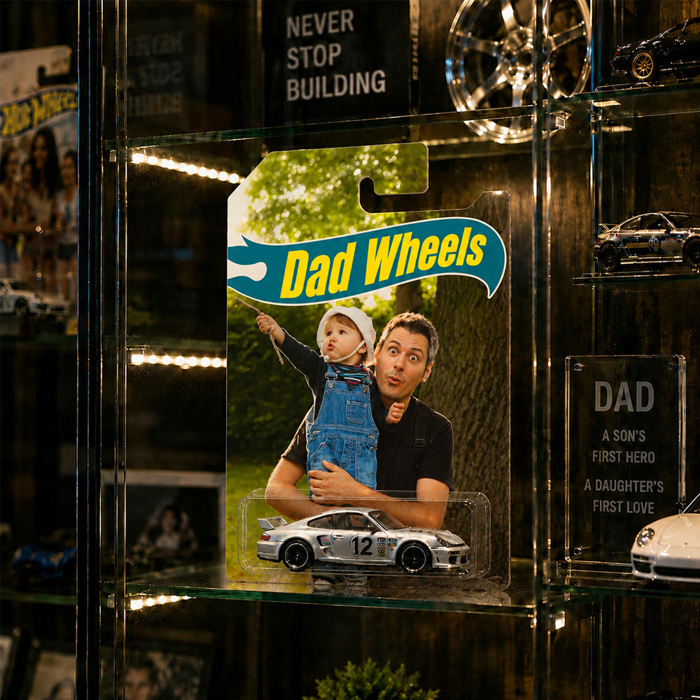 Personalized Toy Car Photo Gift for Dad on Father's Day HN590 - Hot Wheels GradoCreations