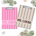 Personalized Teacher Clipboard Custom Name Gift for Educators HN590- Teacher Clipboard GradoCreations