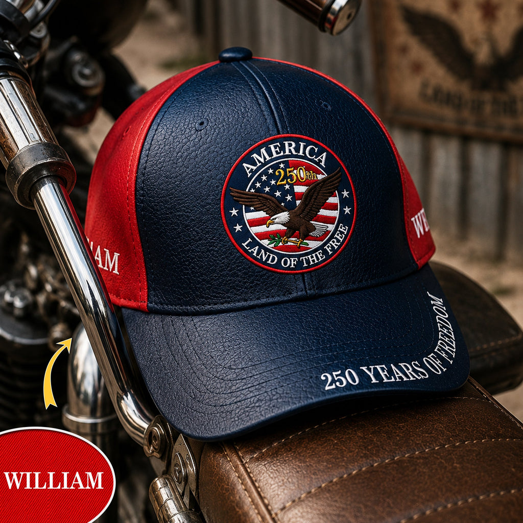 Personalized 250 Years Cap Custom Name Gift for Dad HN590 - AOP Cap GradoCreations