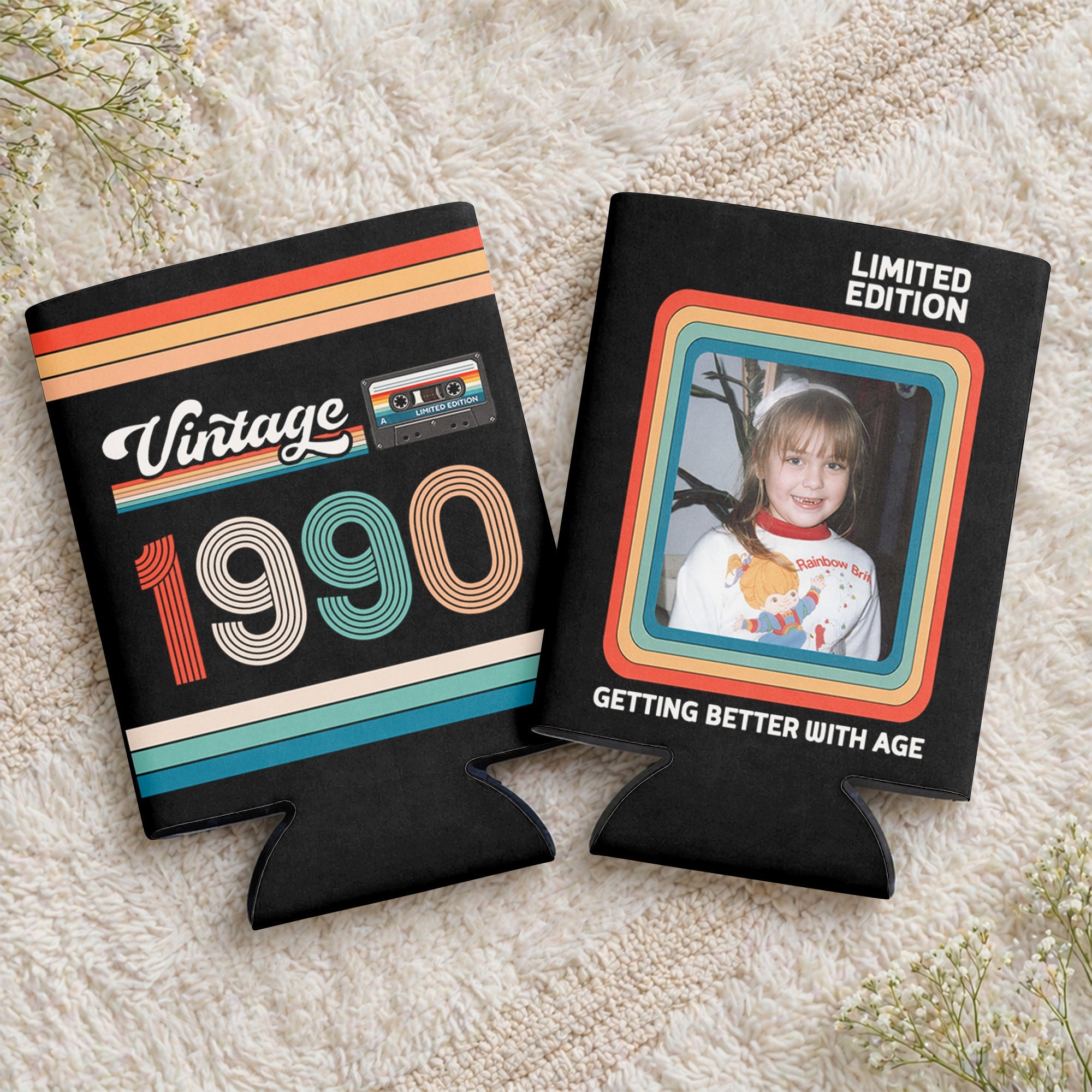 Personalized Photo Can Cooler Custom Gift for Birthday HN590 - Print Full Can Cooler GradoCreations