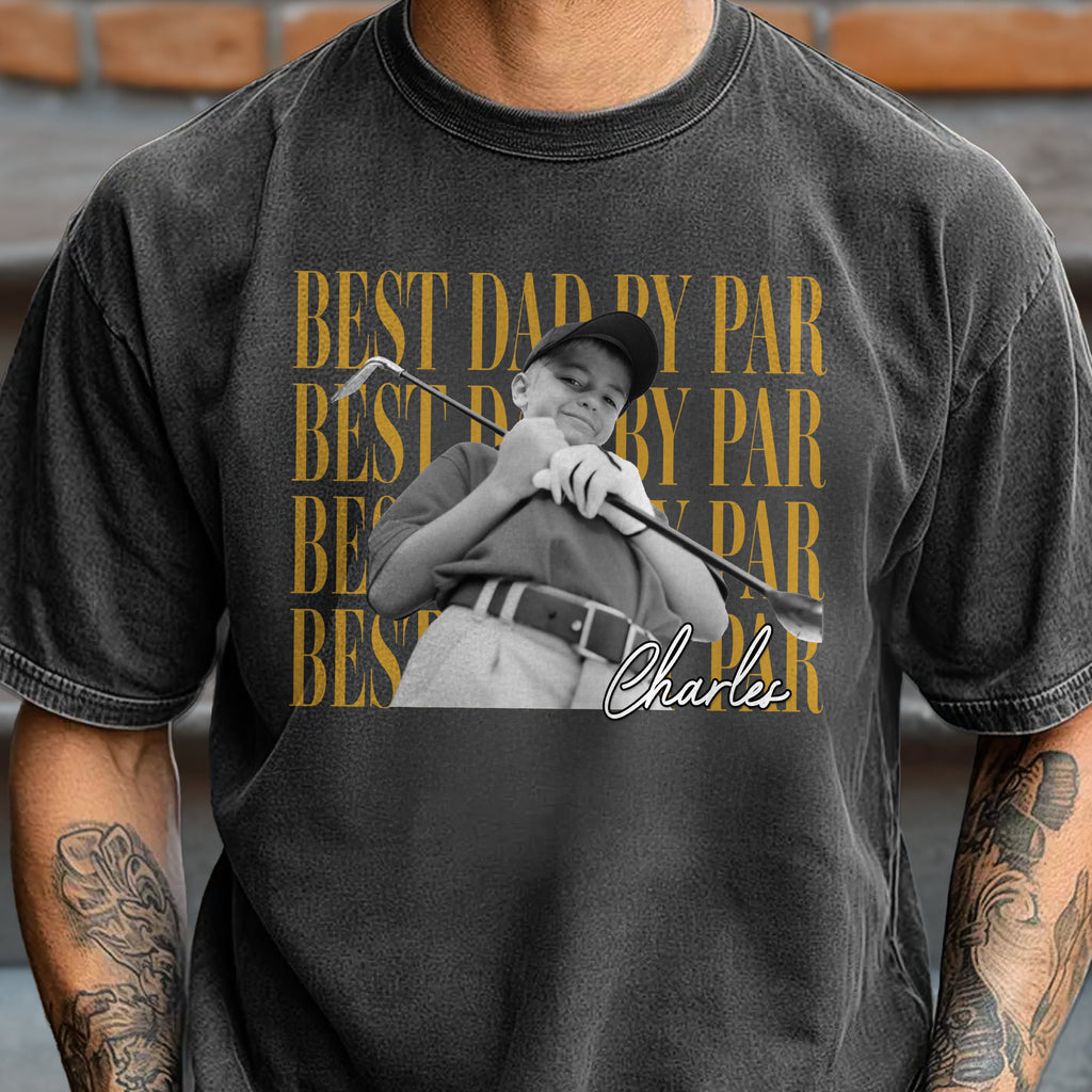 Personalized Comfort Shirt Custom Photo Gift for Dad Golf Lover Comfort Shirt GradoCreations