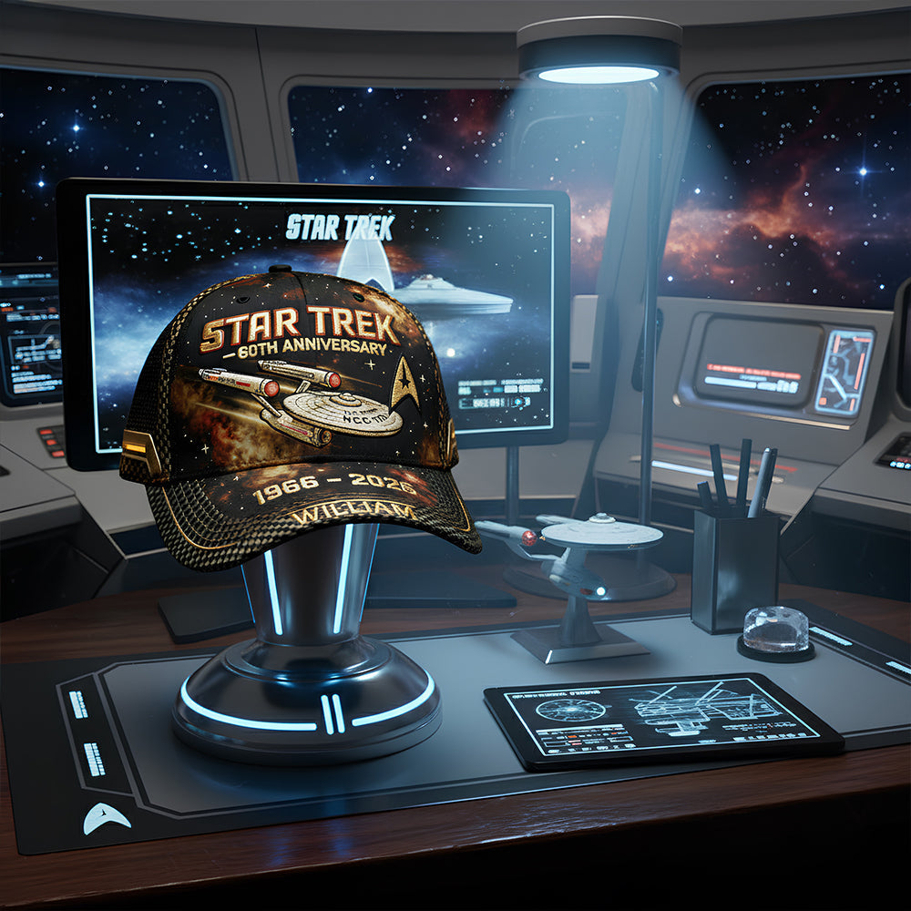 Personalized Star Trek 60th Anniversary Cap Custom Name Gift for Movie Fans Classic Cap GradoCreations