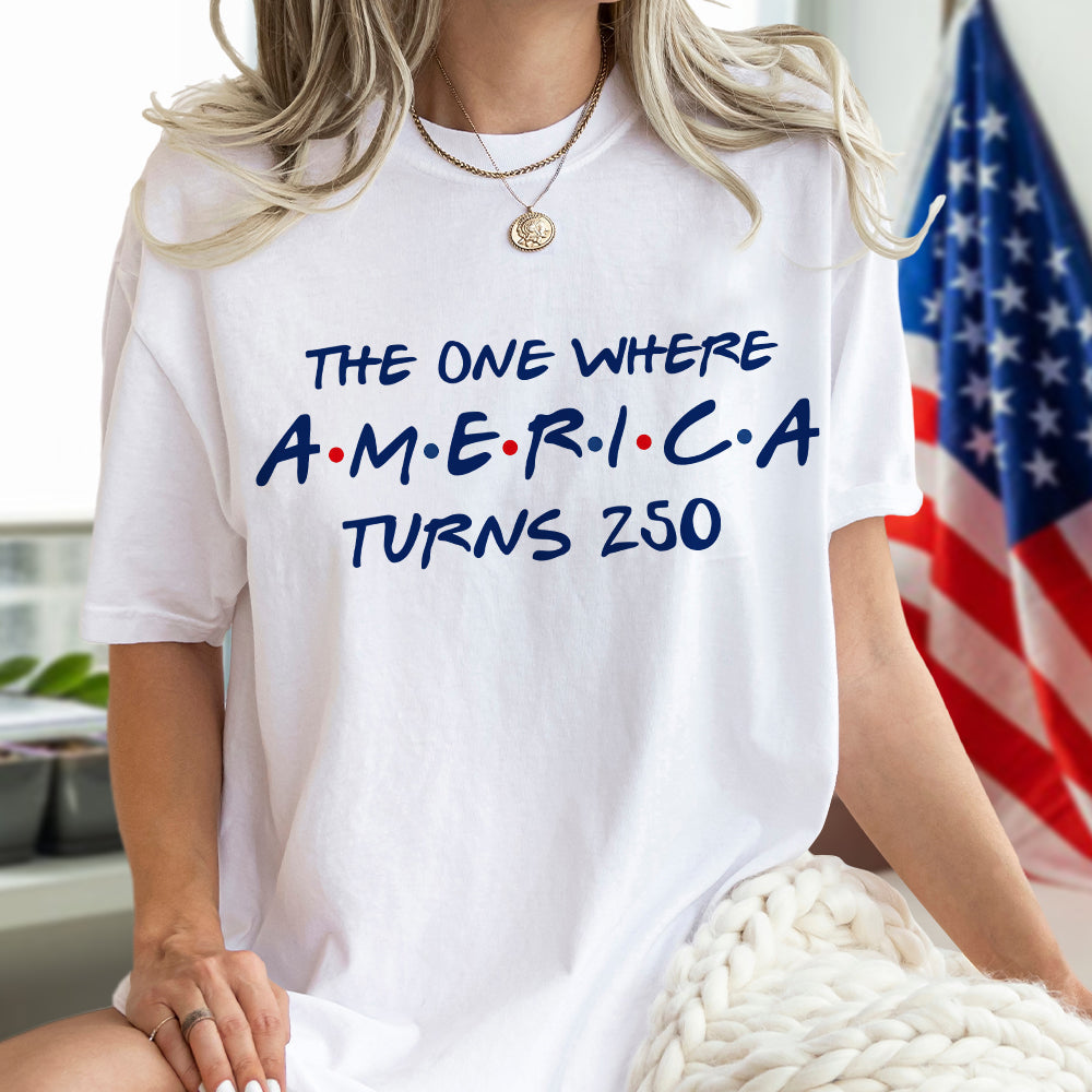 Personalized 4th of July Shirt Commemorating America's 250th Anniversary Gift Gearment Shirt GradoCreations
