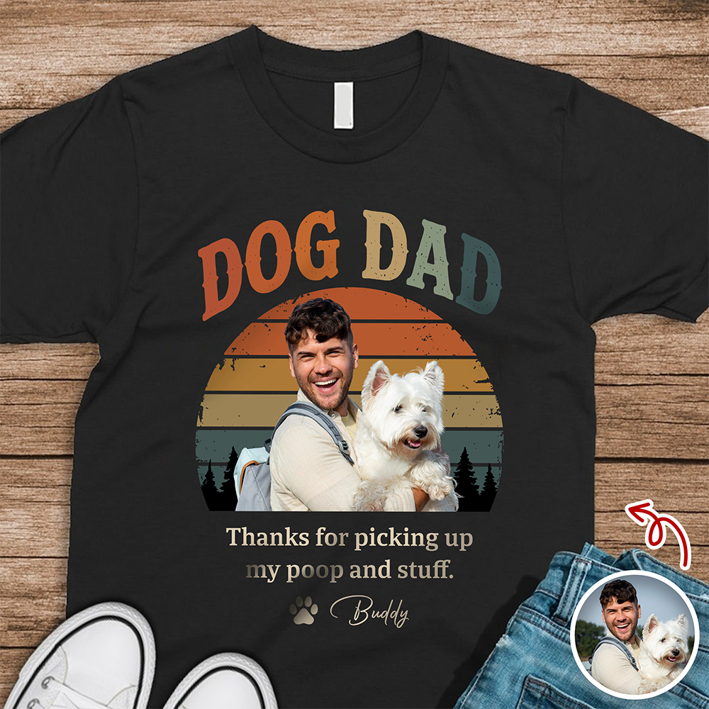 Custom Dog Dad Vintage Shirt Gift for Dog Lovers HN590 - Tshirt GradoCreations