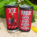 Personalized Stainless Steel Tumbler Gift for Dad - Father's Day - Unique Design