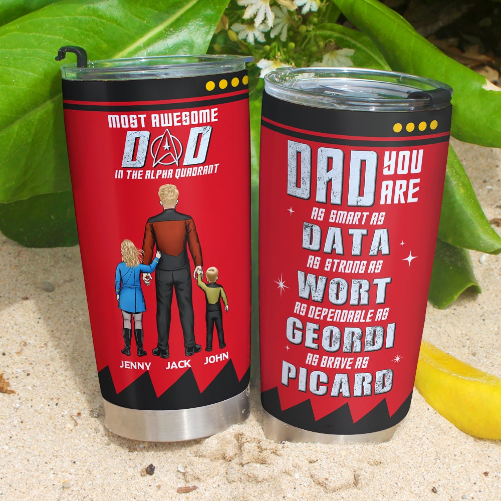 Personalized Stainless Steel Tumbler Gift for Dad - Father's Day - Unique Design