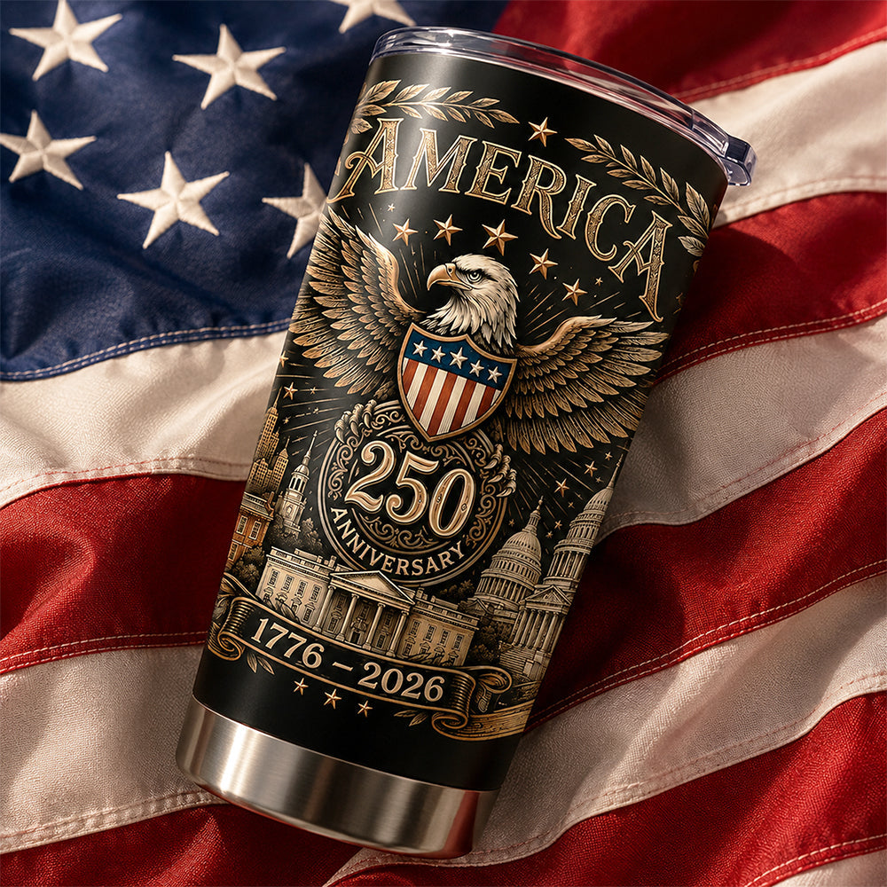 Personalized 250th Anniversary Tumblers Custom Family Gift HN590 - Fat Tumbler GradoCreations