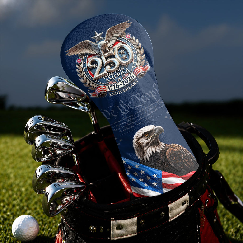 Personalized Golf Head Cover 250th Anniversary Golf Gift HN590 - Golf Head Cover GradoCreations
