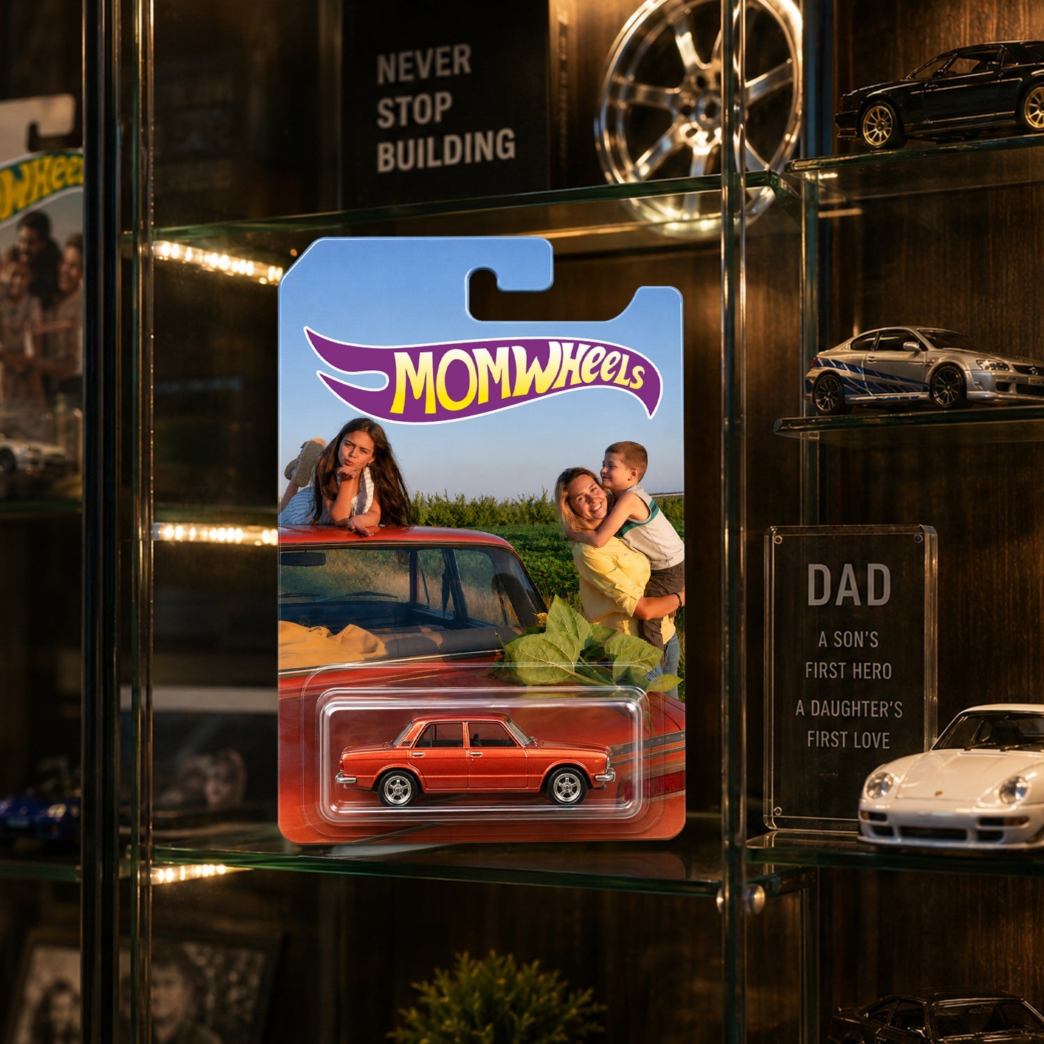 Personalized Hot Wheels Custom Photo Gift for Dad Father's Day HN590 - Hot Wheels GradoCreations