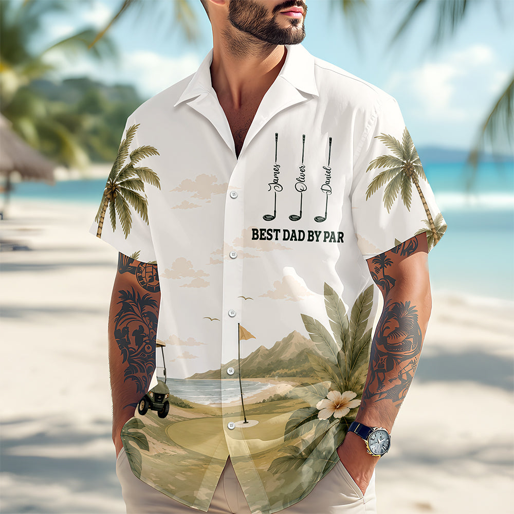 Personalized Hawaiian Shirt Gift for Dad Golf Lover HN590 - AOP Hawai Shirt GradoCreations
