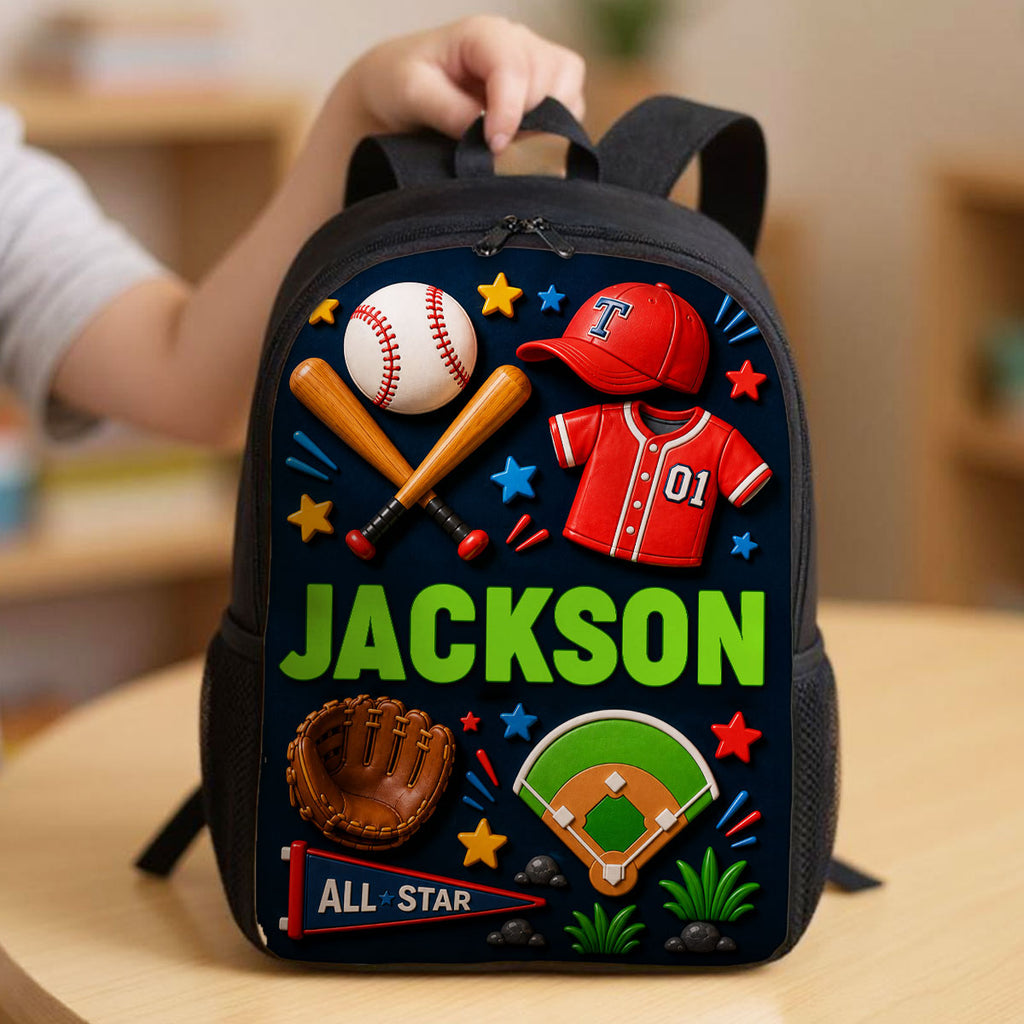 Personalized Cartoon Backpack Set for Girls | Custom Name School Supplies