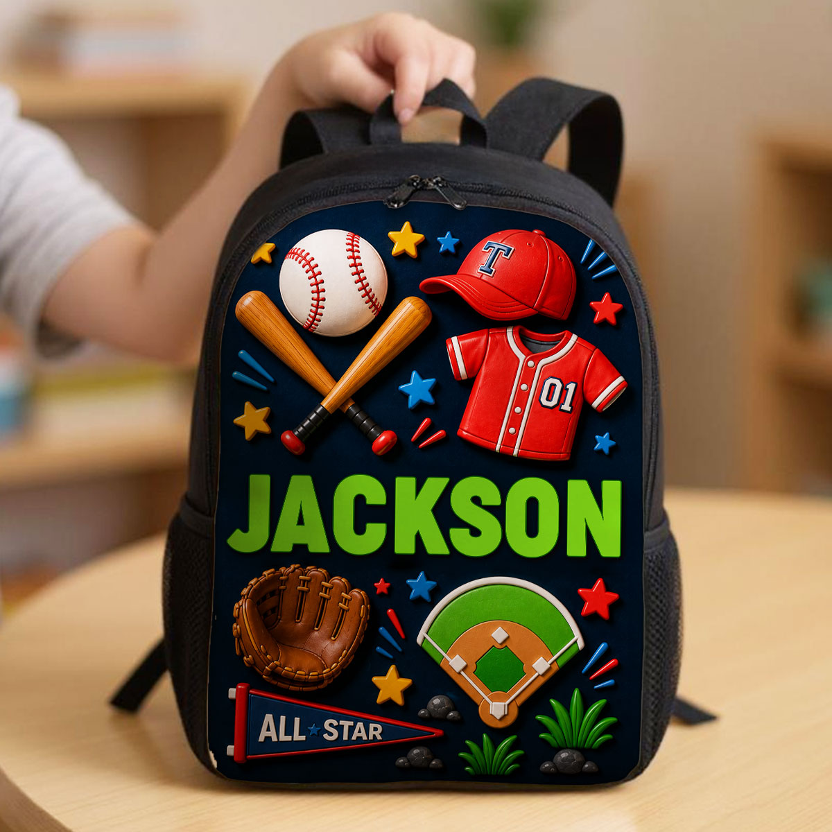 Personalized Cartoon Backpack Set for Girls | Custom Name School Supplies