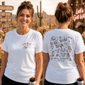 Personalized Custom Bachelorette T-Shirt Gift for Bride T-Shirt Font and Back GradoCreations