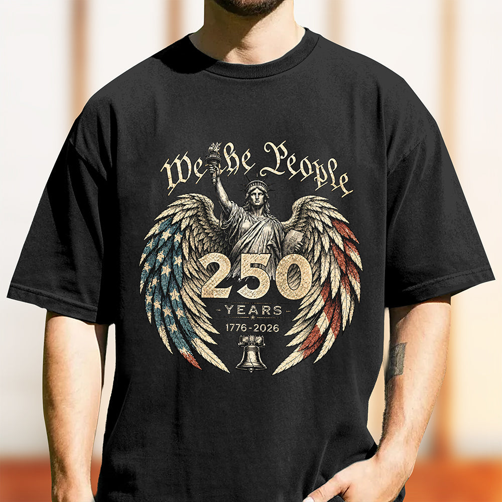 Personalized Comfort Shirt We The People 250 Years Gift for Dad Comfort Shirt GradoCreations