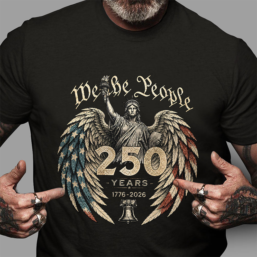 Personalized Comfort Shirt We The People 250 Years Gift for Dad Comfort Shirt GradoCreations