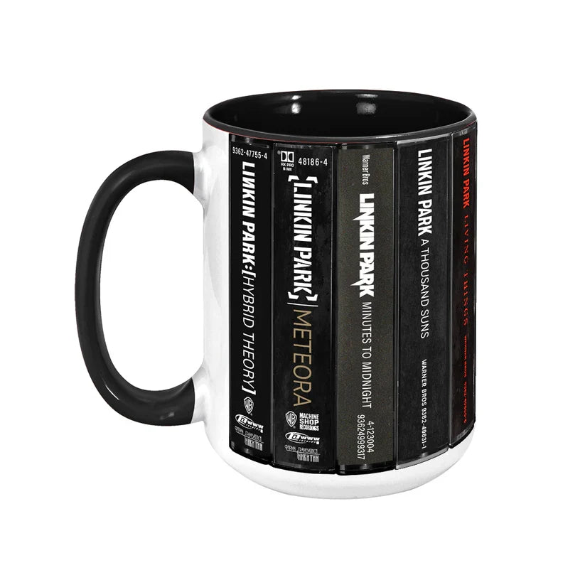 Linkin Park Cassette Collection Accent Mug Ceramic Gift for Music Lovers GradoCreations