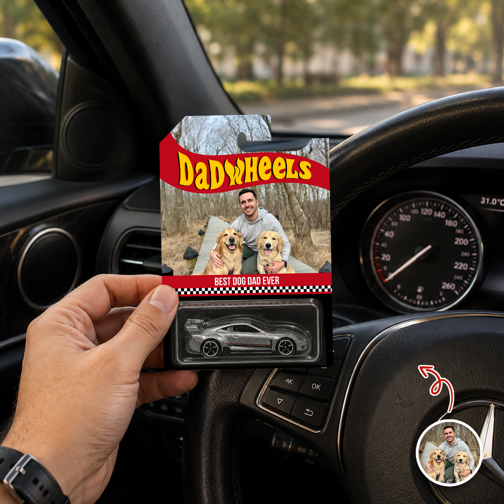 Personalized Photo Hot Wheels Dog Dad Gift Custom Design HN590 - Hot Wheels GradoCreations