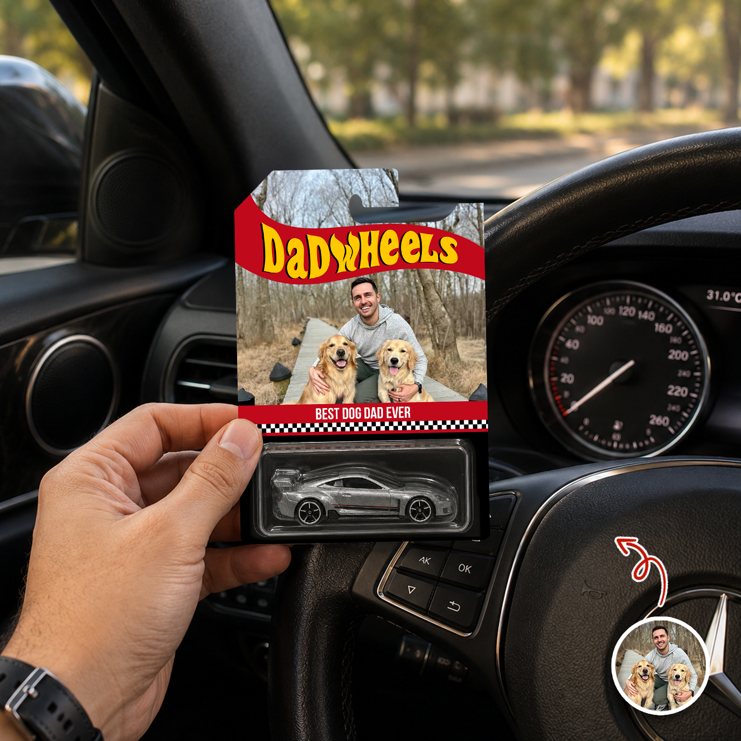 Personalized Photo Hot Wheels Dog Dad Gift Custom Design HN590 - Hot Wheels GradoCreations