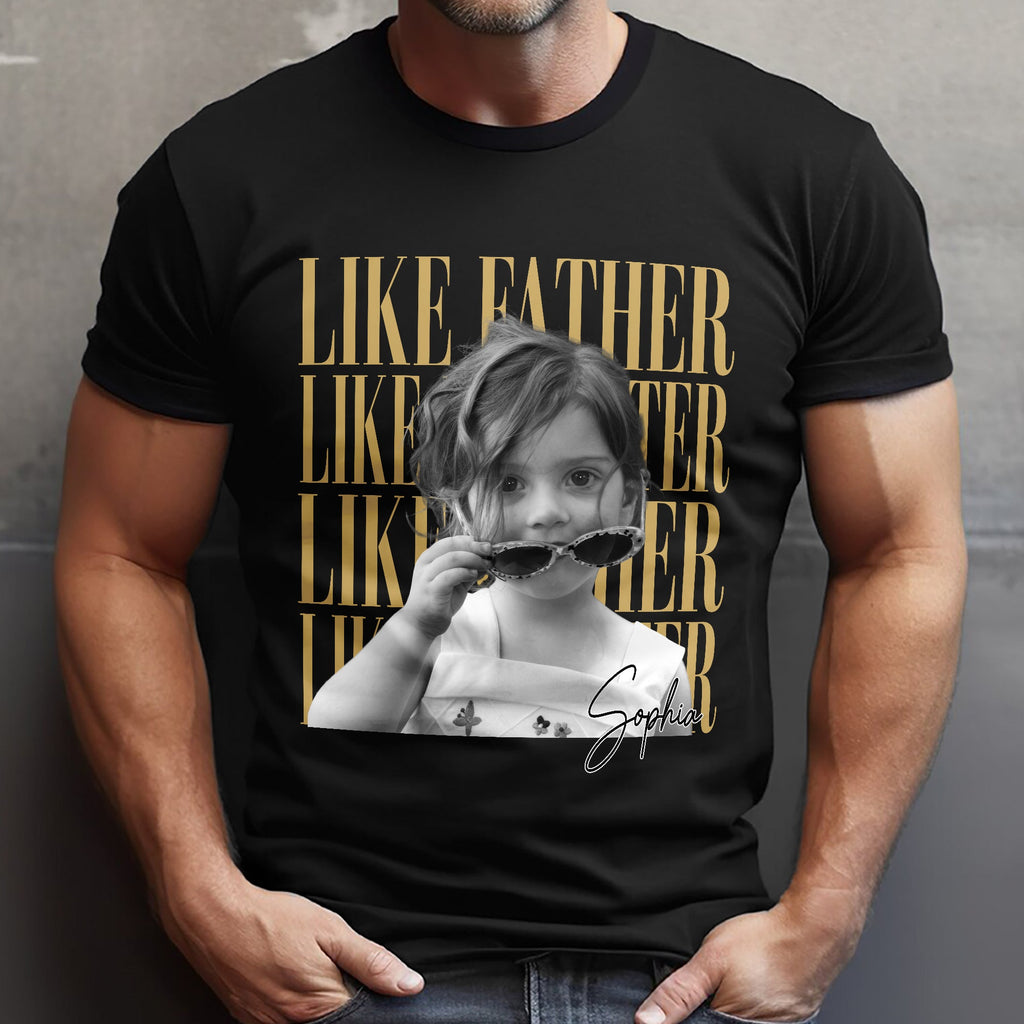 Custom Photo Comfort Shirt Gift for Father & Daughter Comfort Shirt GradoCreations