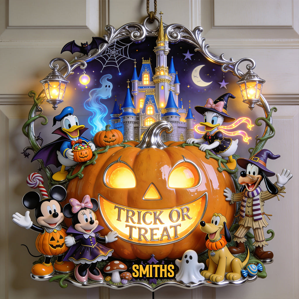 Personalized Halloween Metal Sign Unique Family Decor Gift Metal Sign GradoCreations