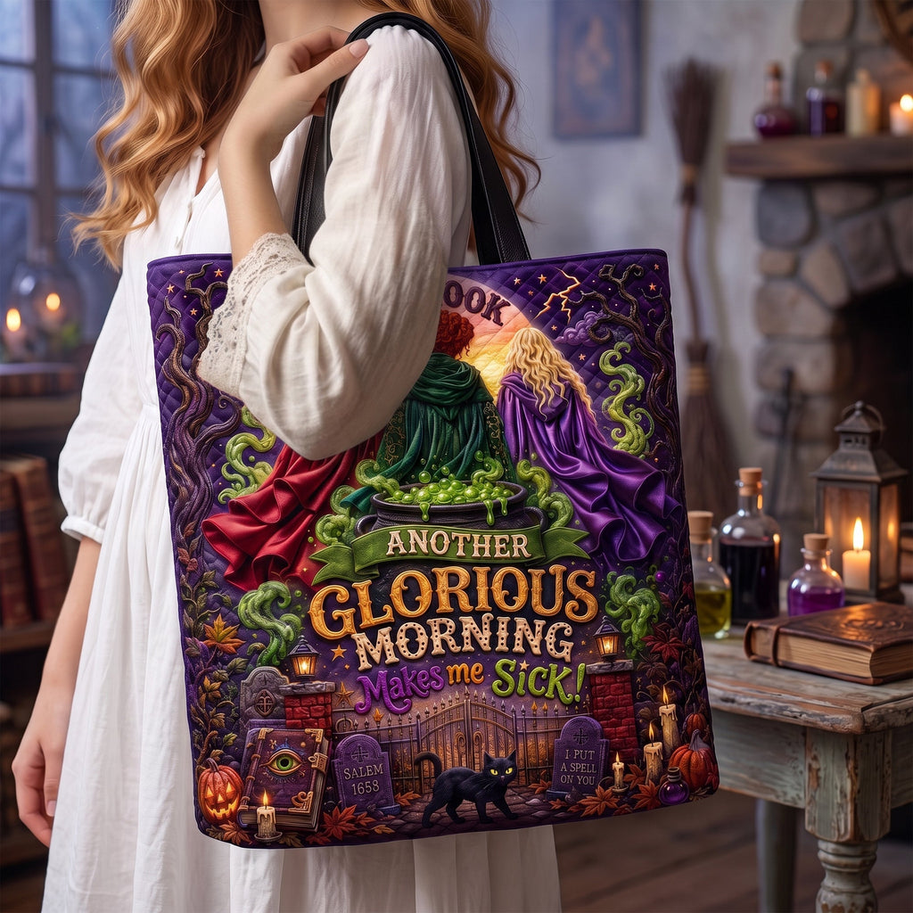 Personalized Glorious Morning Quilted Tote Bag for Movie Fans Quilted Tote Bag GradoCreations
