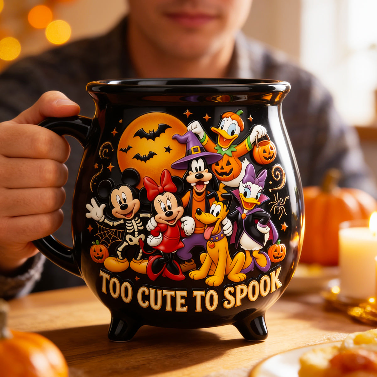 Personalized Cauldron Coffee Mug Halloween Gift for Her Cauldron Coffee Mug GradoCreations