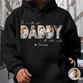 Custom Photo Dark Shirt Gift for Dad | Personalized Father's Day Tee HN590 - Tshirt GradoCreations