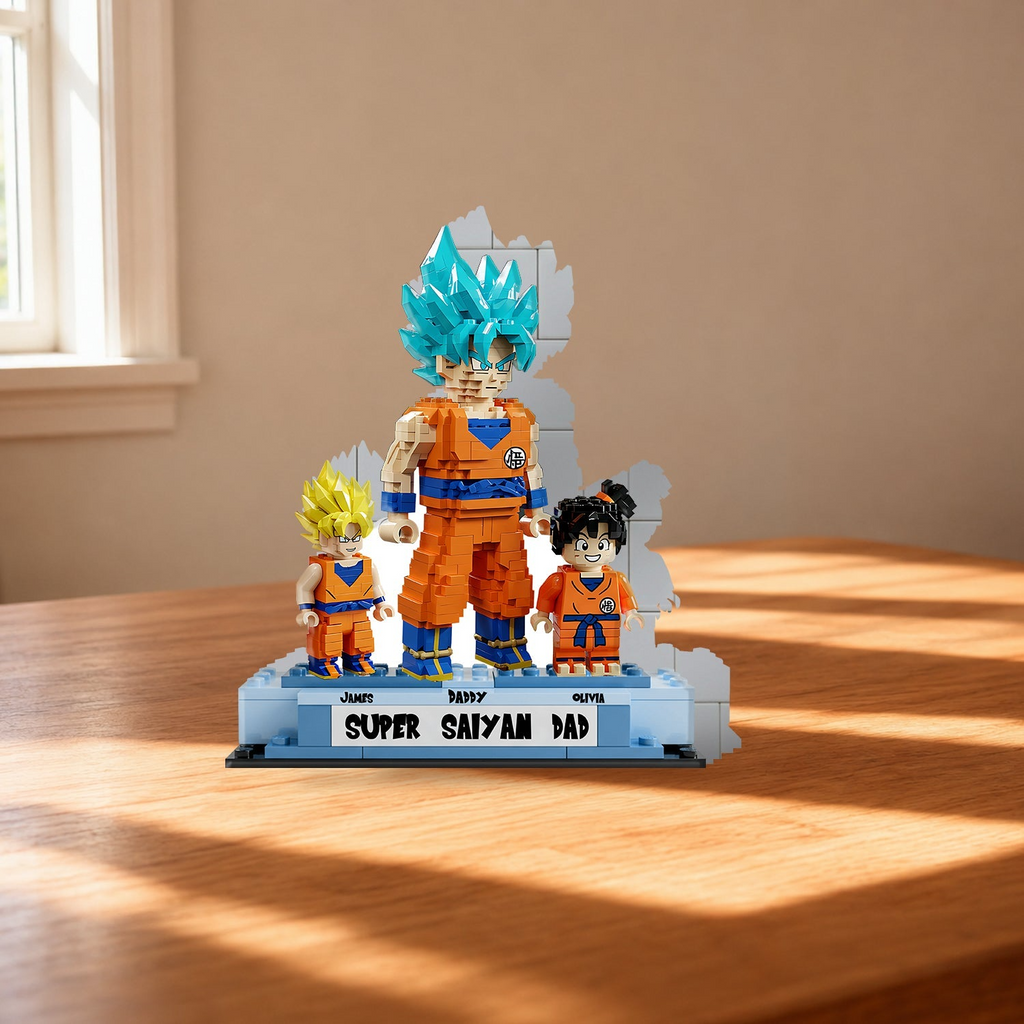 Personalized Super Saiyan Dad Acrylic Plaque Unique Gift