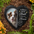 Personalized Pet Memorial Heart Shaped Stone Custom Photo Gift HN590 - Heart Shaped Stone GradoCreations