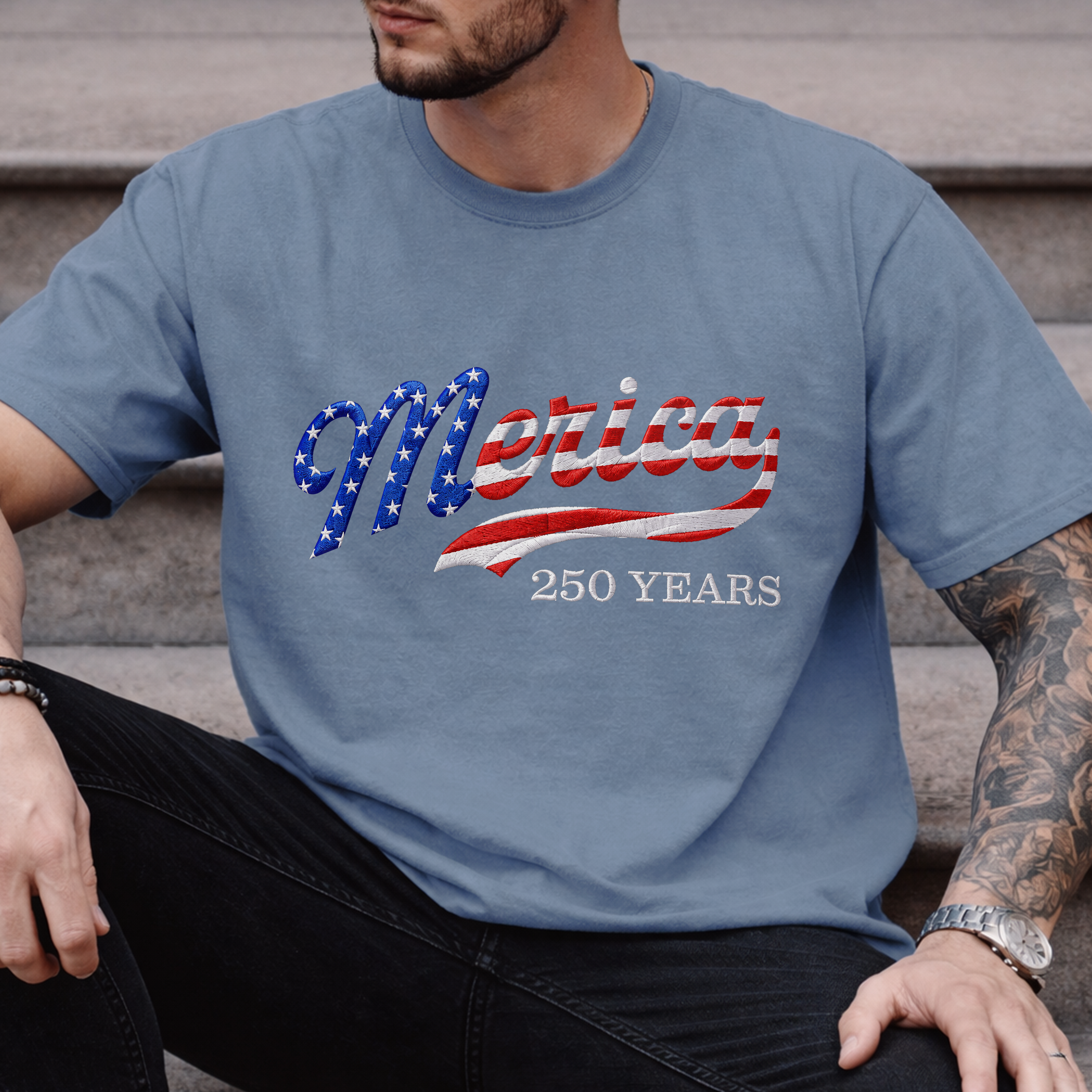 Personalized USA Patriotic Comfort Shirt for 4th of July Comfort Shirt GradoCreations