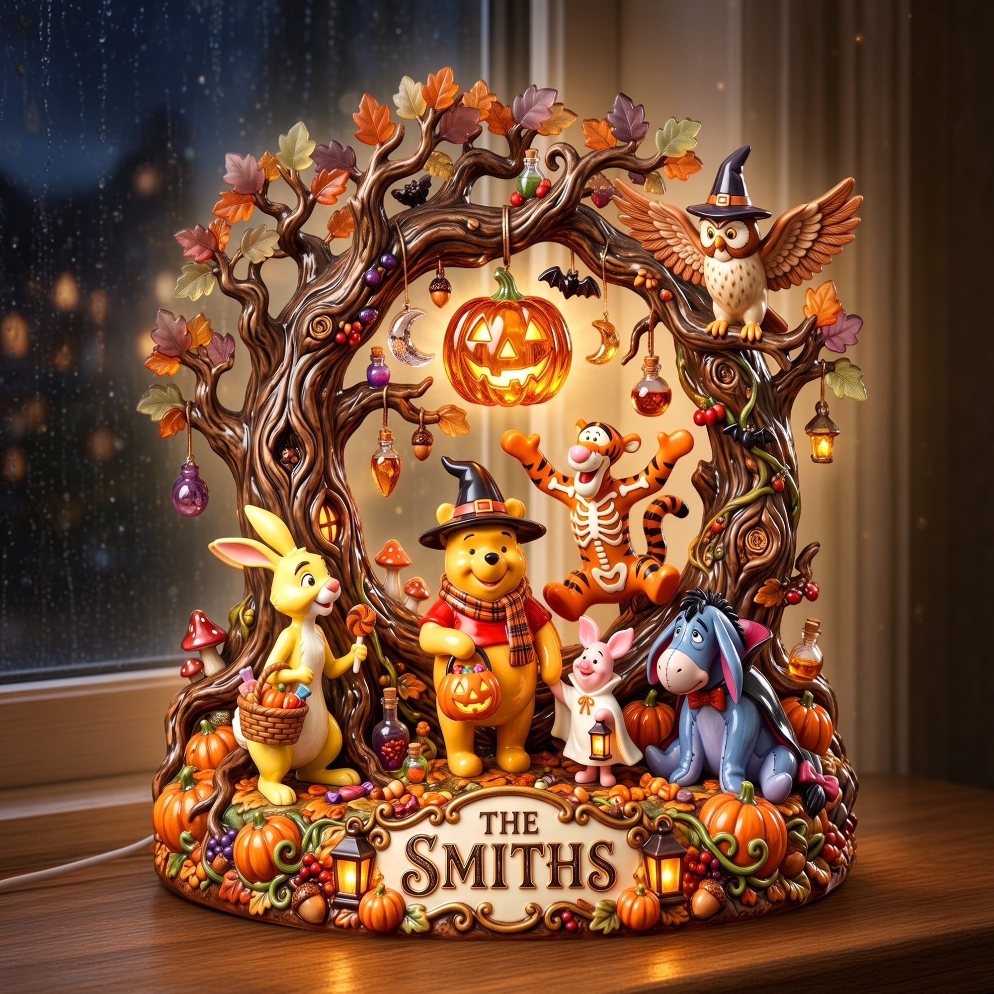 Personalized Halloween Acrylic Light Box Gift for Family Acrylic Light Box GradoCreations