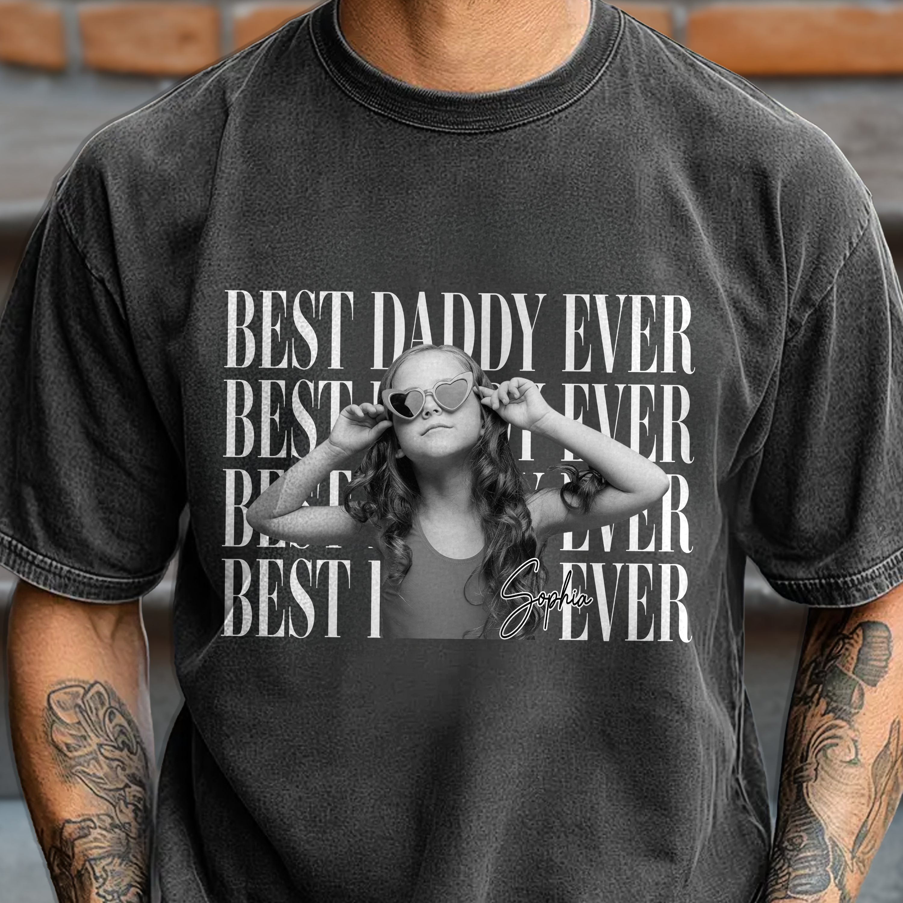 Personalized Vintage Photo Comfort Shirt Best Mom Ever Gift Comfort Shirt GradoCreations