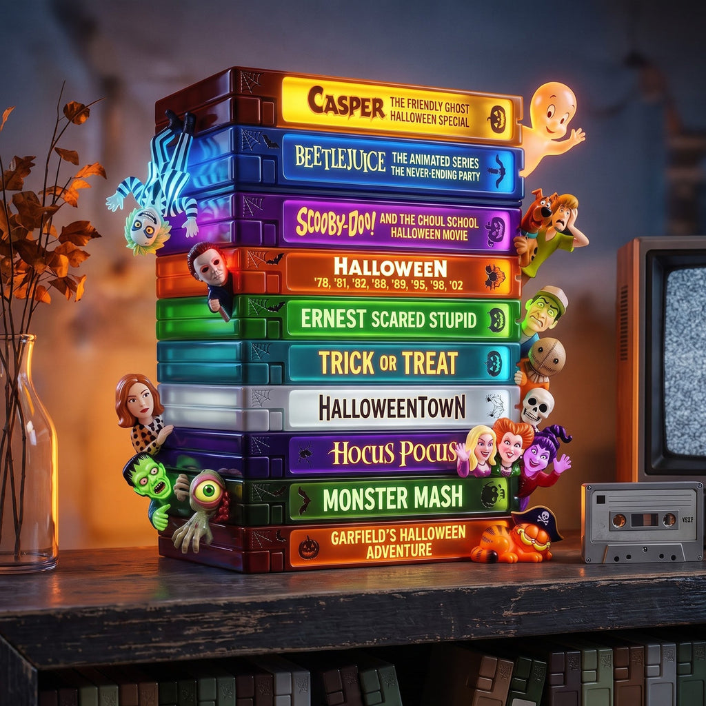 Personalized Retro Halloween Movie Acrylic Plaque Gift for Book Lovers Acrylic Plaque GradoCreations