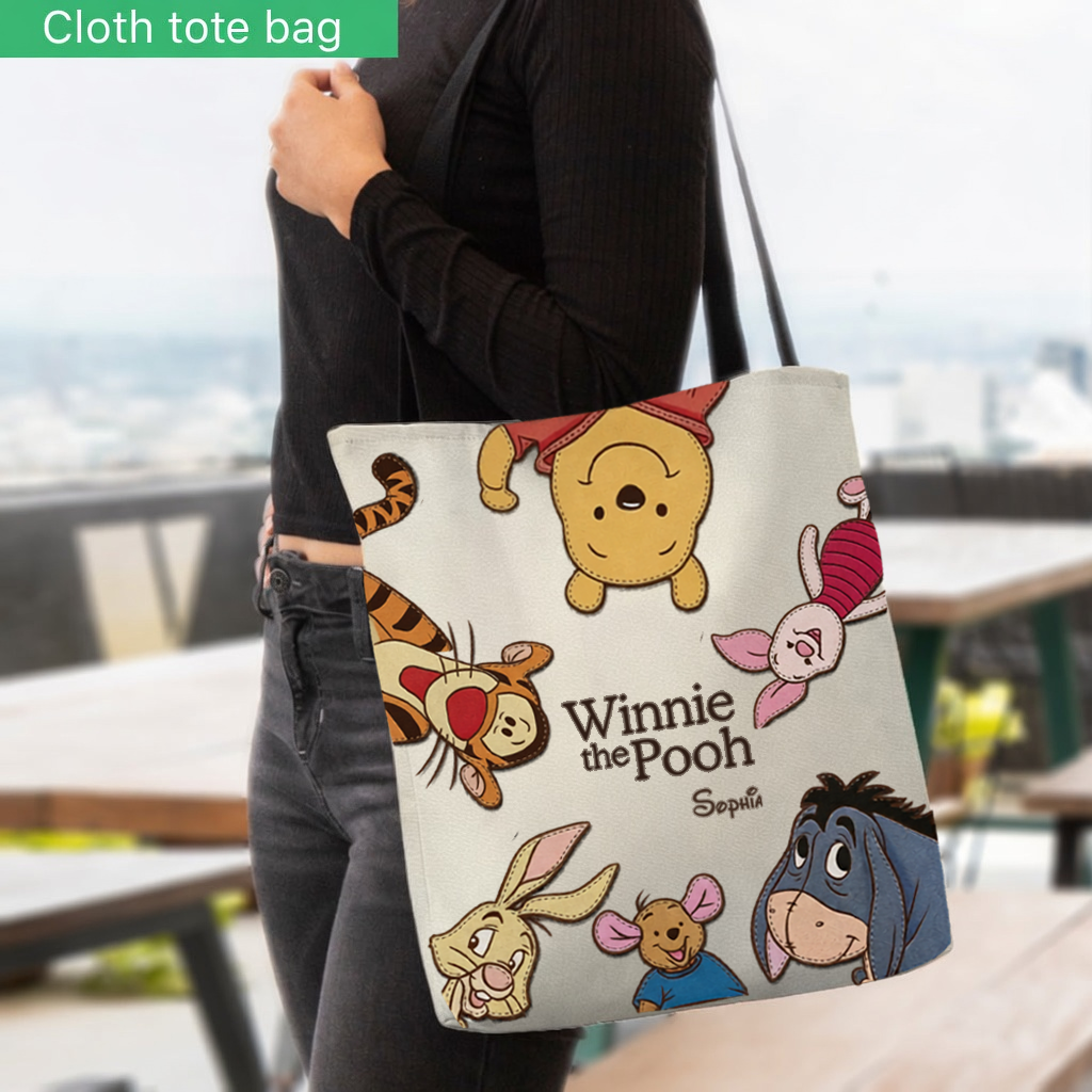 Personalized Winnie the Pooh Tote Bag Gift for Fans | 100th Anniversary