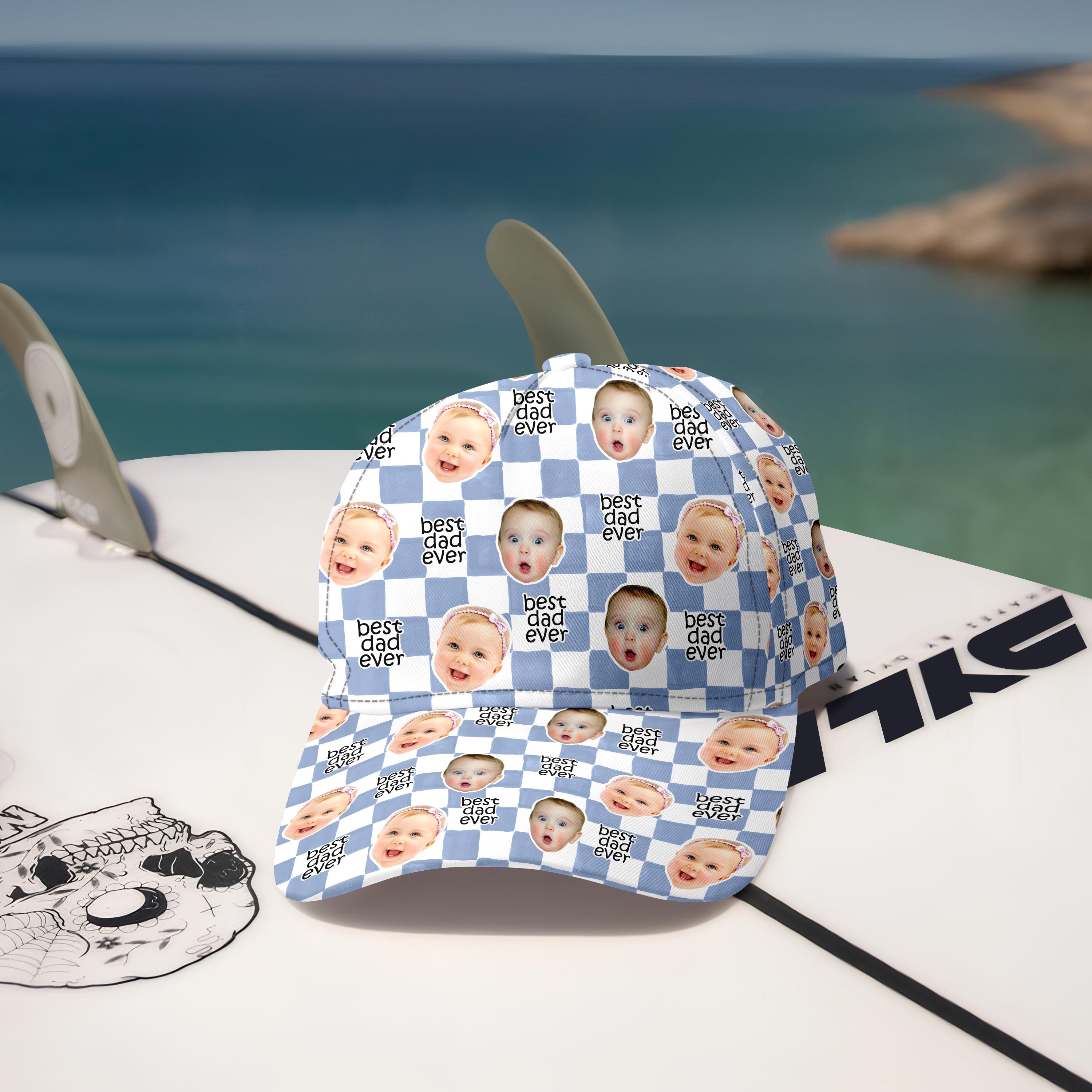 Personalized Classic Cap with Baby Face Photo Gift for Dad HN590 - AOP Cap GradoCreations