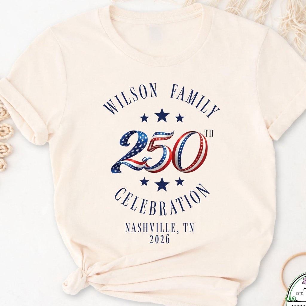 Personalized 250th Celebration T-Shirt Custom Family Gift HN590 - Tshirt GradoCreations