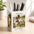 Custom Photo Collage Building Brick Pencil Holder Gift for Dad HN590 - Building Blocks diff design fix GradoCreations