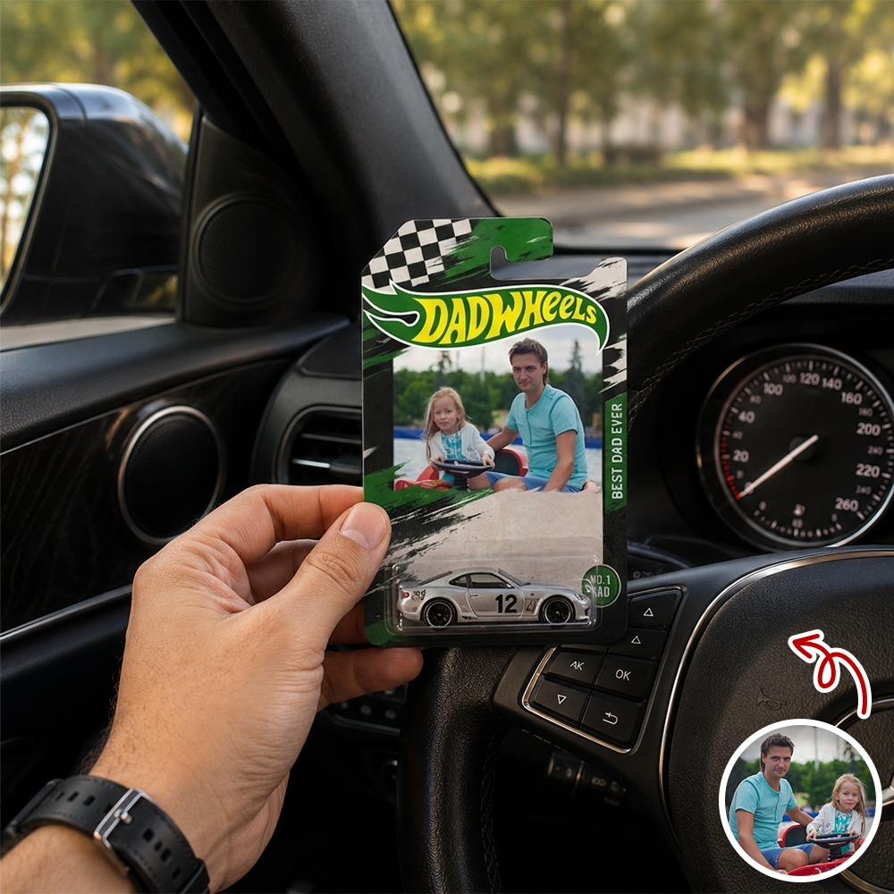 Personalized Hot Wheels Photo Gift for Dad Father's Day HN590 - Hot Wheels GradoCreations